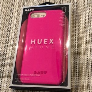 iPhone 8/7/6/6s/ plus neon pink phone case